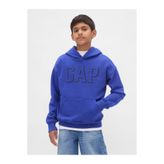 GAP Erkek Çocuk Mavi Relaxed Logo Sweatshirt
