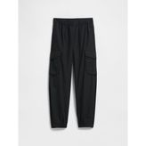 Gap Erkek Çocuk Siyah Pull-On Kargo Paraşüt Pantolon - M