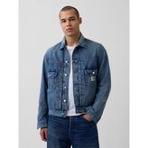 Gap Erkek Mavi Keith Haring Icon Denim Ceket - L