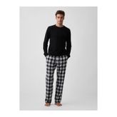 GAP Erkek Siyah Relaxed Flannel Pijama Altı