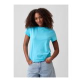 GAP Kadın Açık Mavi Favorite Bisiklet Yaka T-Shirt