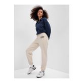 GAP Kadın Bej Logo Jogger Fleece Eşofman Altı