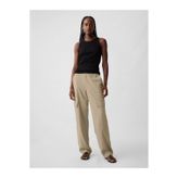 GAP Kadın Bej Mid Rise Pull-On Kargo Pantolon