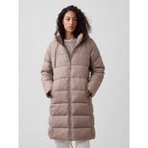Gap Kadın Bej Relaxed Midi Puffer Şişme Mont - XS