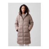 Gap Kadın Bej Relaxed Midi Puffer Şişme Mont