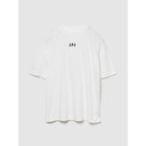 GAP Kadın Beyaz Organik Pamuk VintageSoft Athletic Logo Tunik T-Shirt