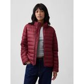 Gap Kadın Bordo Relaxed Puffer Şişme Mont