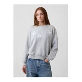 GAP Kadın Gri Logo Sweatshirt