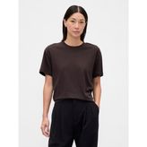 Gap Kadın Kahverengi Supima® Pamuk Relaxed T-Shirt - 2XL