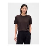 GAP Kadın Kahverengi Supima® Pamuk Relaxed T-Shirt