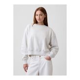 GAP Kadın Kırık Beyaz VintageSoft Oversized Split-Hem Sweatshirt
