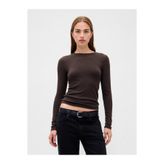 GAP Kadın Koyu Gri Modern Shrunken T-Shirt