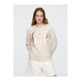 GAP Kadın Krem Logo Crewneck Sweatshirt