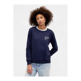 GAP Kadın Lacivert Relaxed Logo Sweatshirt
