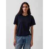 Gap Kadın Lacivert Supima® Pamuk Relaxed T-Shirt - 2XL