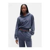 GAP Kadın Lacivert VintageSoft Crop Logo Sweatshirt