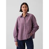 Gap Kadın Mor Oversized Poplin Gömlek - XS