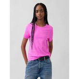 GAP Kadın Pembe Organik Pamuk VintageSoft T-Shirt