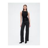 GAP Kadın Siyah High Rise Wide-Leg Jean Pantolon