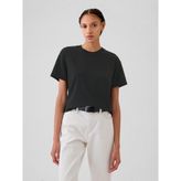 Gap Kadın Siyah Supima® Pamuk Relaxed T-Shirt