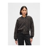 GAP Kadın Siyah VintageSoft Kapitone Bomber Ceket