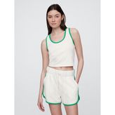 Gap Kadın Süt Beyazı Crop Atlet - 2XL