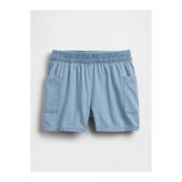 GAP Kız Bebek Mavi Pull-On Keten Karışımlı Şort