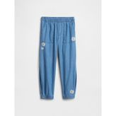 Gap Kız Bebek Mavi Pull-On Paraşüt Pantolon - 18 - 24 Ay