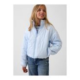 GAP Kız Çocuk Açık Mavi Relaxed Puffer Şişme Ceket
