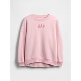 GAP Kız Çocuk Açık Pembe VintageSoft Oversized Logo Sweatshirt