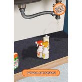 garaccu Mutfak ve Banyo Dolabı Lavabo Musluk Altı Su Emici Matı Su Önleyici Mat Paspas Antrasit 50x80 cm