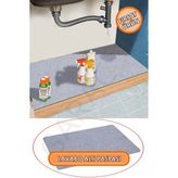 garaccu Mutfak ve Banyo Dolabı Lavabo Musluk Altı Su Emici Matı Su Önleyici Mat Paspas Gri 50x80 cm