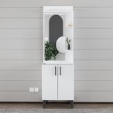 Garaj Home Modern Aynalı Ayakkabılık Beyaz