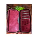 Garbalia Crazy Bordo Unisex Cüzdan