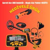 Garrett Ace 300İ Define, Altın Dedektörü *Hediye Pointer Tarama Dedektörü*