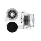 Gates OAP7039 Astra Alternatör Kasnağı