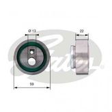 Gates T41129 Eksantrik Gergi Rulmanı