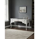 Gazzini Furniture Realm Fransız Retro Deri Ahşap Çalışma Masası 75x140