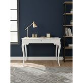 Gazzini Furniture Wellington Rustik Ahşap Çalışma Masası 80X125 - 125x80 - Beyaz