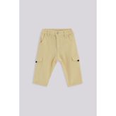 GB Baby Bg Store Erkek Bebek Kargo Cepli Ekru Pantolon %100 Pamuk Lastikli Model - 9 Ay