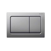 Geberit ALPHA30 Mat Krom Çift Basmalı Kumanda Paneli