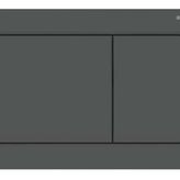 Geberit ALPHA30 Mat Siyah Çift Basmalı Kumanda Kapağı