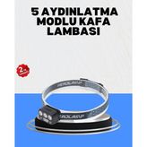 Gece Koşusu Için LED Kafa Lambası El Sensörlü - Kırmızı