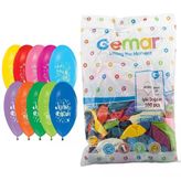 Gemar İyiki Doğdun Baskılı Balon 100 Lü