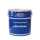 Gemsa Rapid 3 kg Siyah Mat Endüstriyel Boya