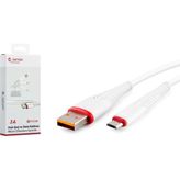 Genax GNX124 Mıcro USB Balık Kablo 1m 3,4A - Siyah