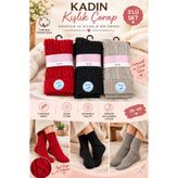 Genel Markalar Kadın Soft Yün Çorap 3 lü set
