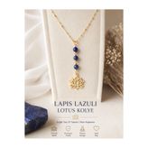 Genel Markalar Lapis lazuli Lotus kolye