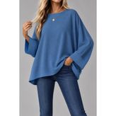 Genel Markalar Oversize Yarasa Kol Bluz