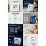 Generic Smart Life Pro Wifi Akıllı Duvar Prizi 230V Usb-A Usb-C Tuya Beyaz